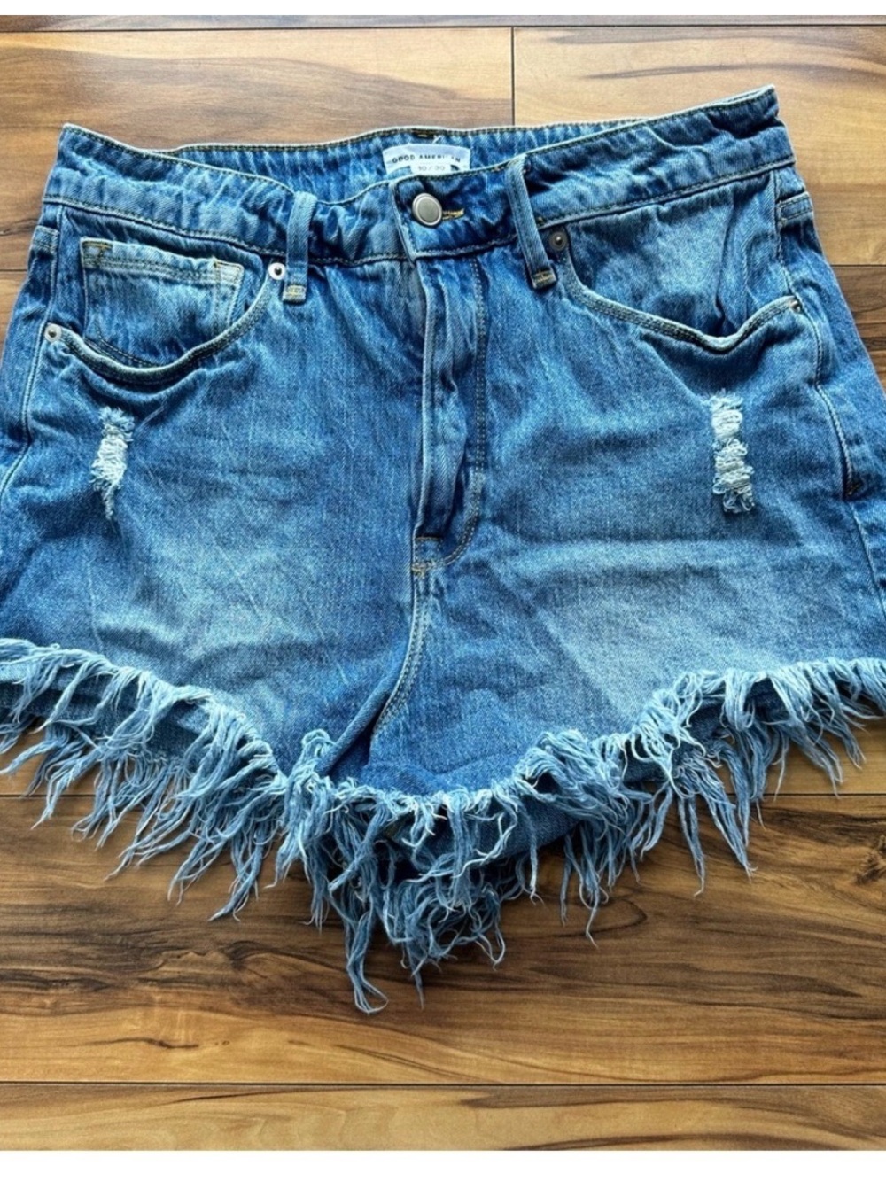 Good American cut off shorts 10